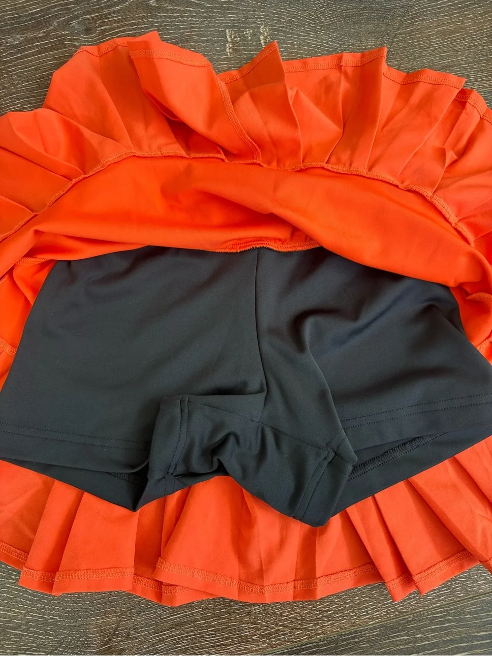 Adidas Black Tank & Bright Orange Tennis Skirt Set Size XS - Picture 15 of 15